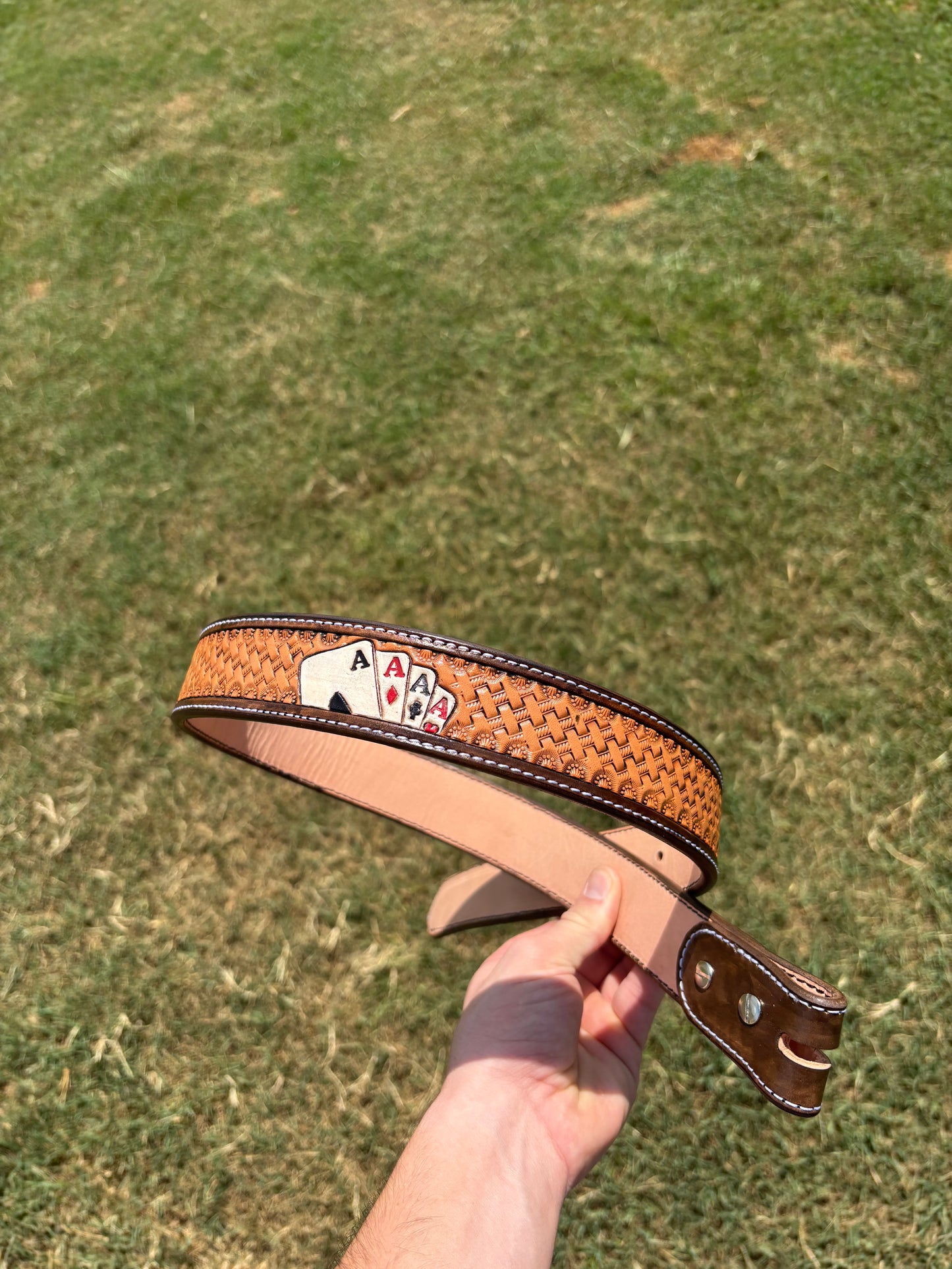 Custom leather belt (deposit)