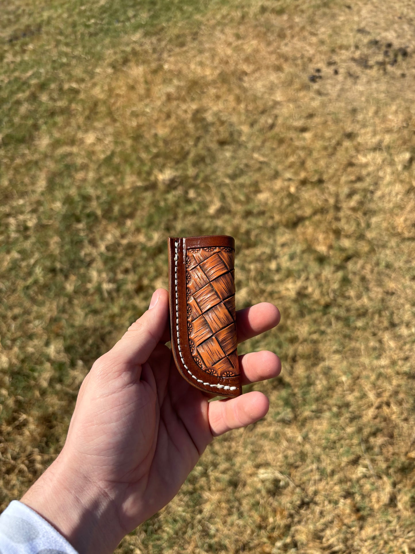 Basket weave sheath
