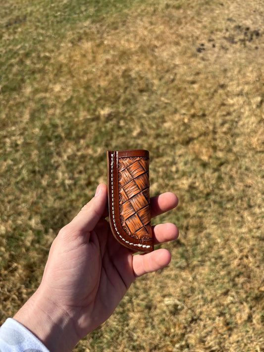 Basket weave sheath