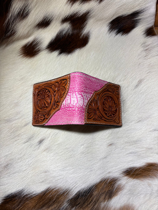 Floral x exotic money clip