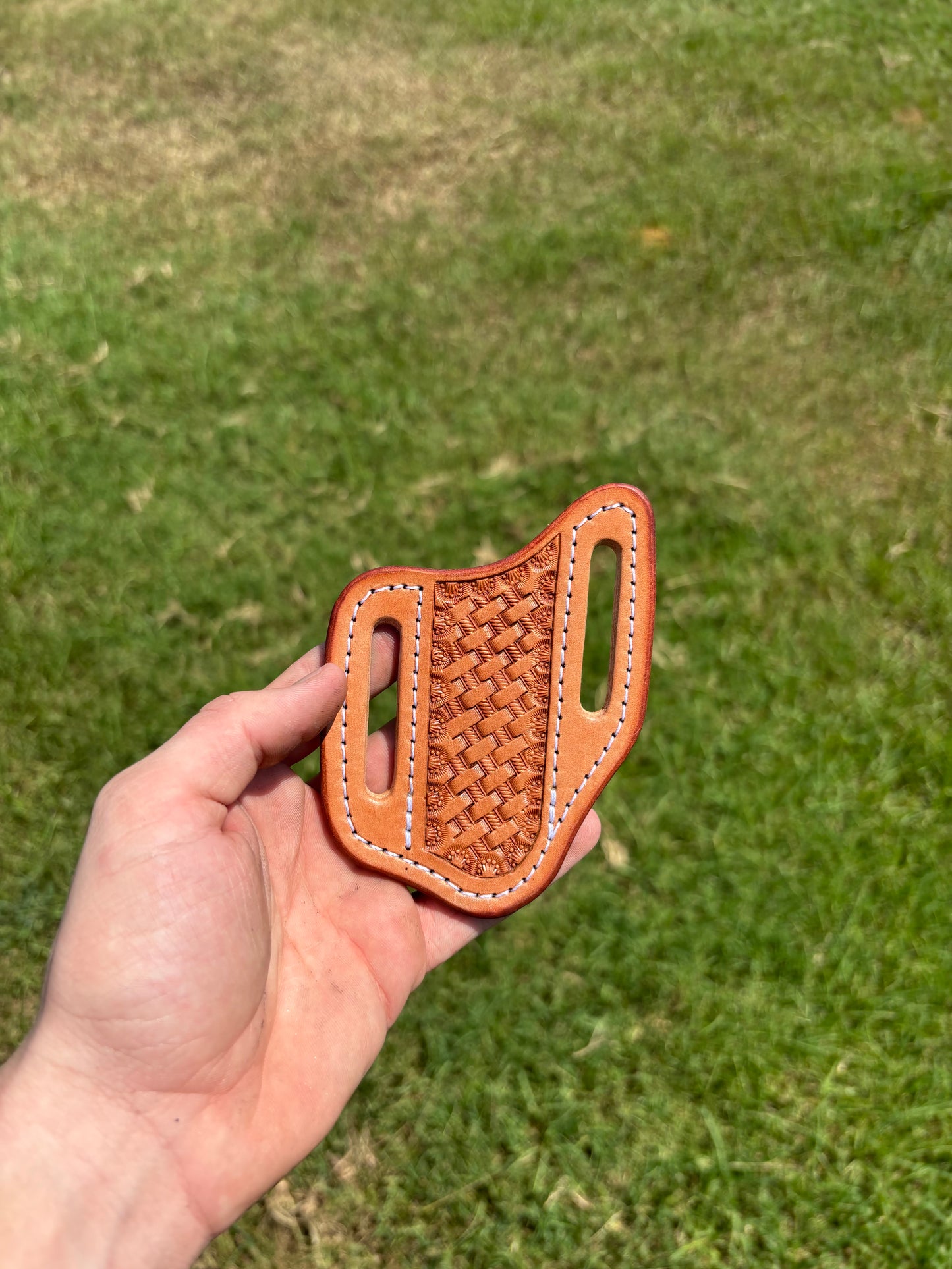 Natural basket stamp sheath