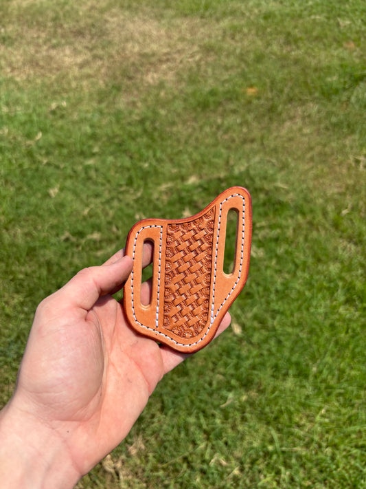Natural basket stamp sheath